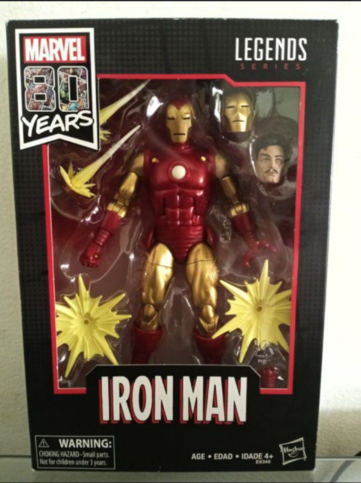 Marvel Legends 80 Years Iron Man Collectible Action Figure Toy