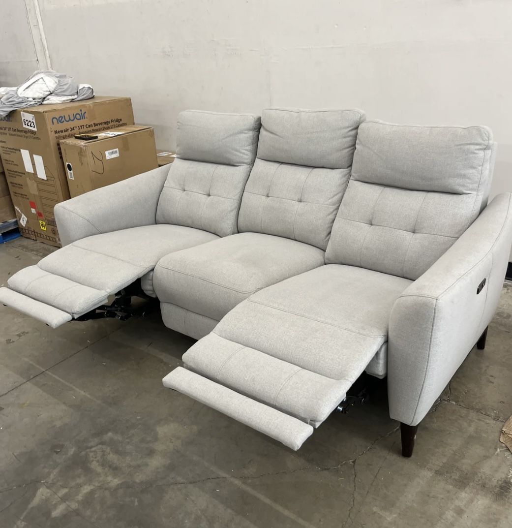 Alpendale Fabric Power Loveseat with Power Headrests
