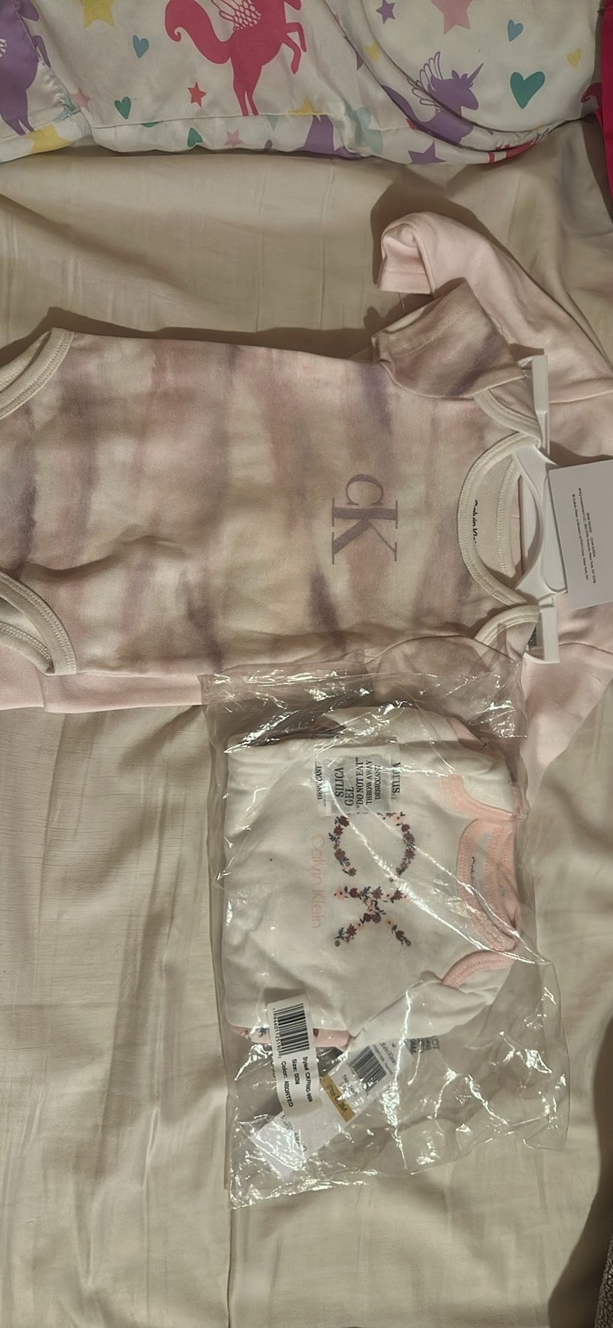 Two New Baby CK Onsies Sets Of 3 Pieces