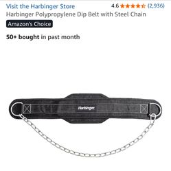 Harbinger Dip/Pullup Belt With Steel Chain