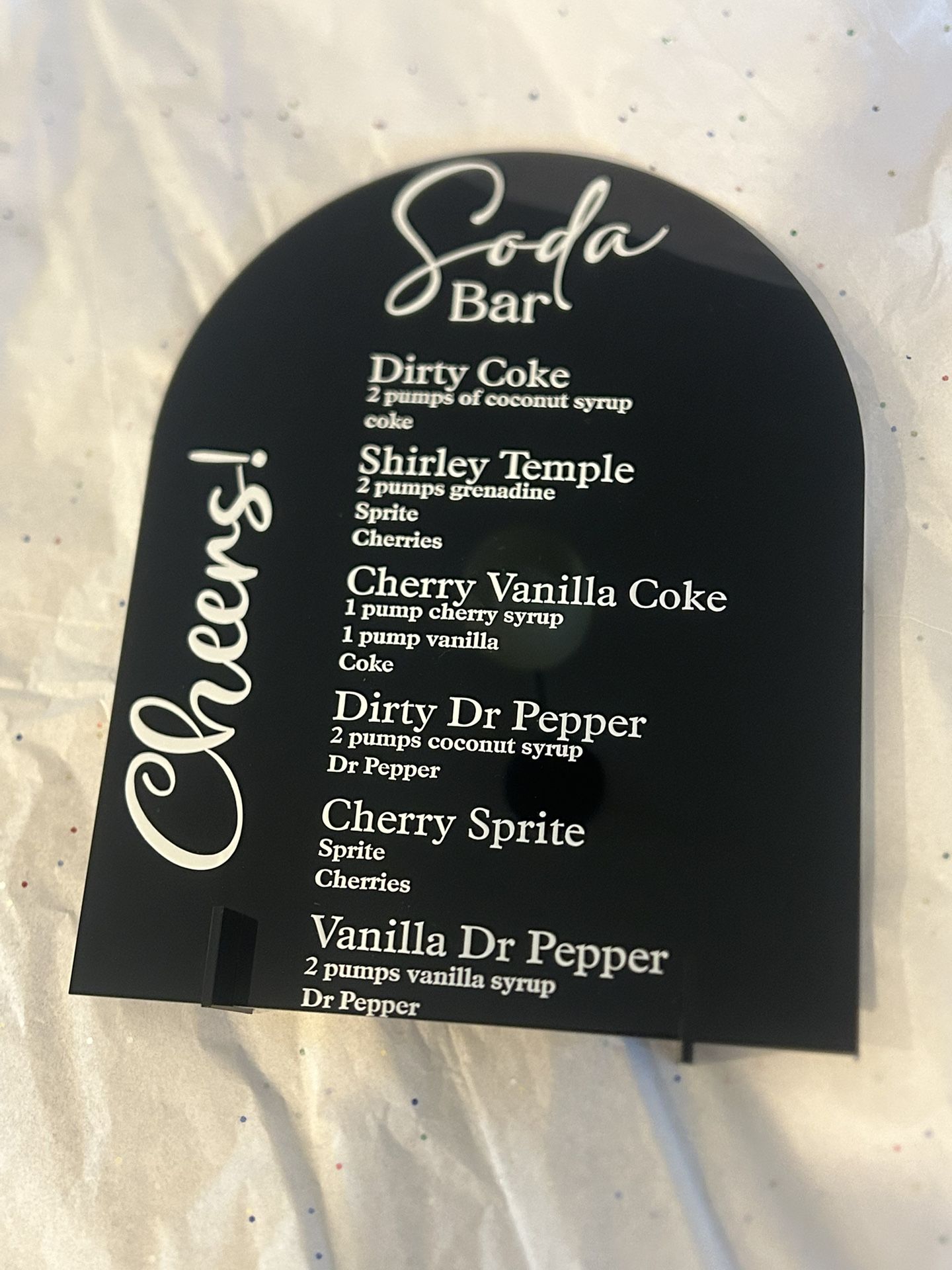 Bar Menu Sign