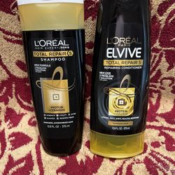 L’ORÉAL Elvive Total Repair 5 Shampoo & Conditioner 12.6 FL OZ *NEW*