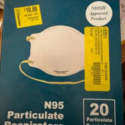 N95 Particulate Respirator Masks 20 Pack