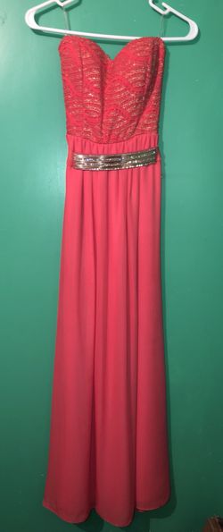 Long pink dress