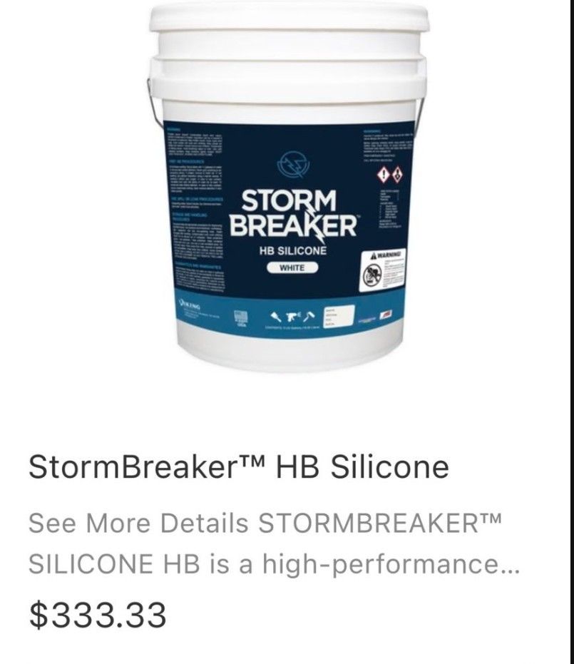 Scratch And Dent Sale Storm breaker Silicone Roof Coat