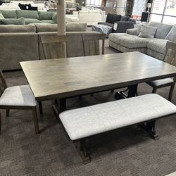 Gorgeous Solid Wood Table Set 