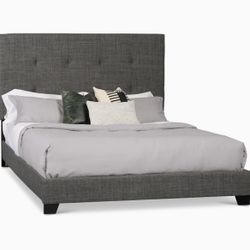Full Size Grey Bed Frame 