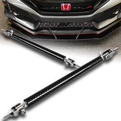 200mm Adjustable Carbon Fiber Look Bumper Splitter Lip Strut Support Rod Tie Bar -(1-BB-200MM-CF