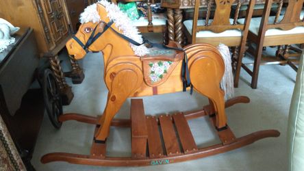 Custom made Rocking Horse, 34 hight..48 long inches.