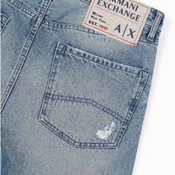 NEW Armani Exchange Jeans Mens 38x32 Tapered Fit Non Stretch Cotton Denim