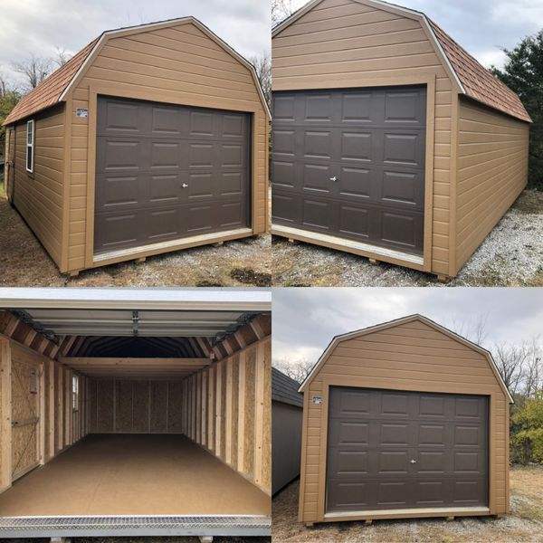 Repo Alert 254mo RTO 12x24 Garage shedFree delivery and setup Plus