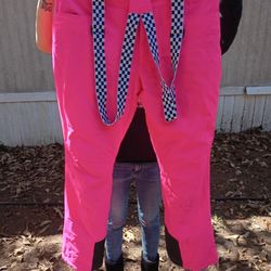 Pink Thermal Warm High Waterproof Windproof Women's Snowboard/Ski Pants
