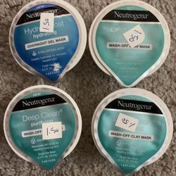 4 Packs Neutrogena Face Masks 