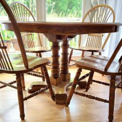 Table With Four Matching Chairs 
