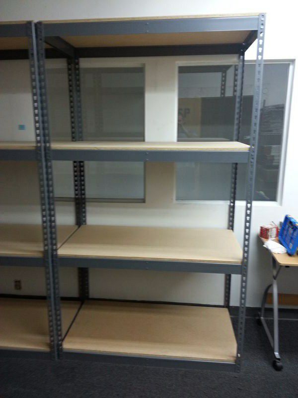 Garage Shelving 48 in W x 24 in D Metal Shelf Shed Storage Racks Stronger Than Homedepot Costco Lowes Delivery & Assembly Available 