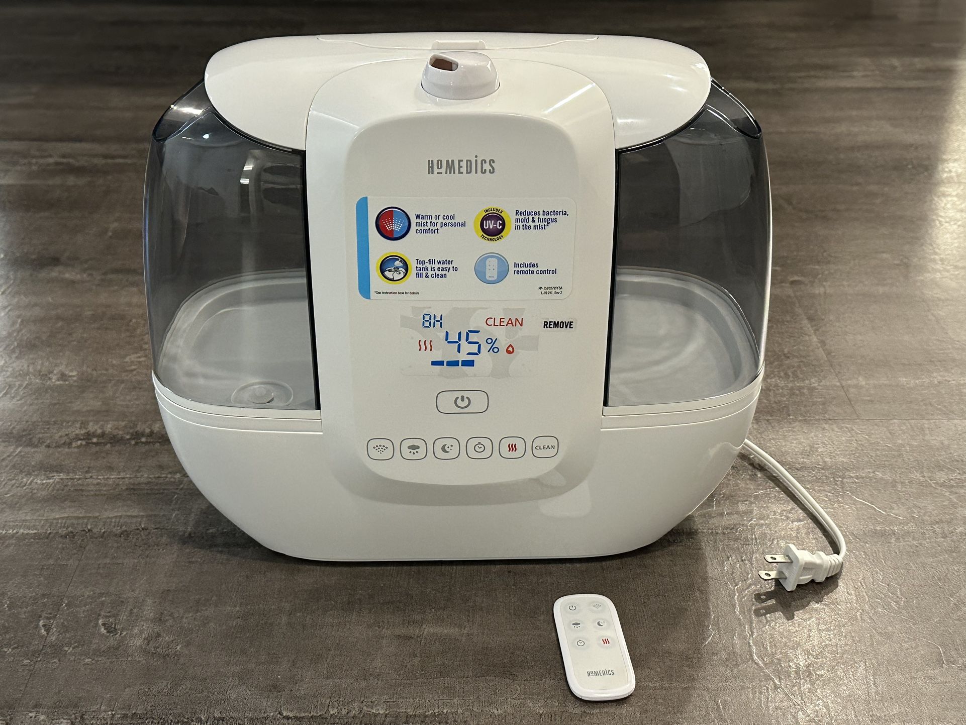 Homedics humidifier 