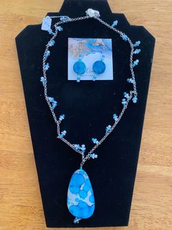 Hand Made One Of Kind Necklace And Earrings 