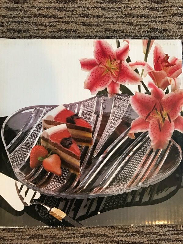 MIKASA CRYSTAL HOSTESS PLATTER - NEW IN BOX