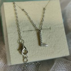 SS Necklace With Letter L