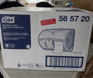 Tork Twin Bath Tissue Roll Dispenser for OptiCore (Model 56 57 20)
