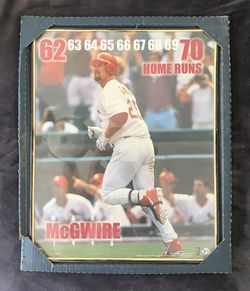 Mark McGwire 1998 70 Home Runs Framed Poster 16x20 Cardinals 62-70