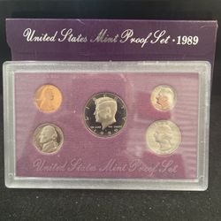 1989 S Gem Proof US Mint Set In OGP With COA