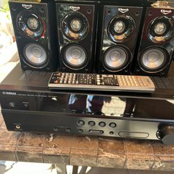 Yamaha Receiver And Klipsch Speakers 