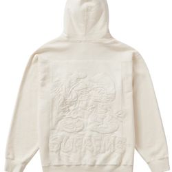 Supreme Smurfs Hooded Sweatshirt Natural Size M 