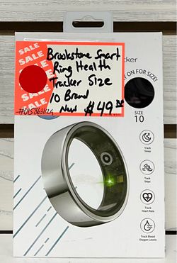 Brookstone Smart Ring Health Tracker Size 10 Brand New