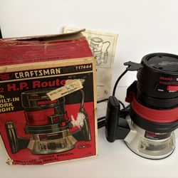 Sears craftsman 1 1/2 horsepower router 