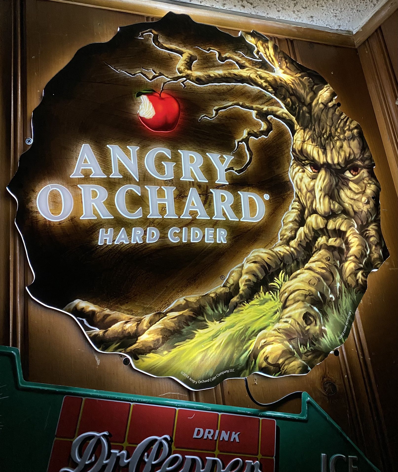 22” Angry Orchard Hard Cider 3D LED Neon Light Beer Sign / Bar / Wall Decor / Man Cave