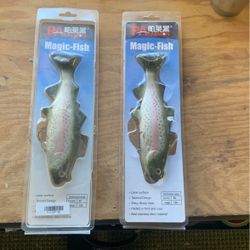 2 Magic Fish Fishing Swim Baits 