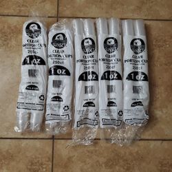 SHOT CUPS, PORTION CUPS, CLEAR 1250ct