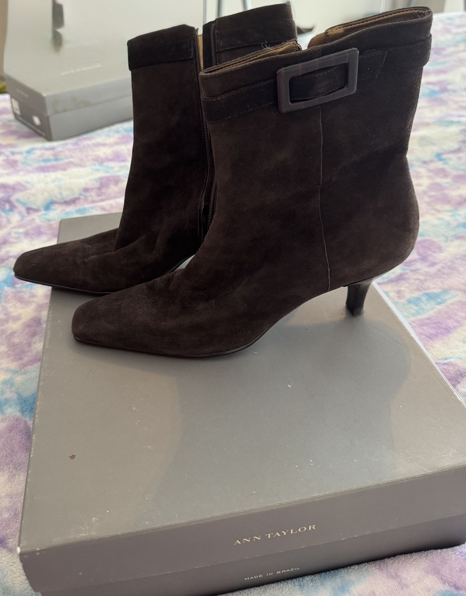 Ann Taylor Elena suede boots