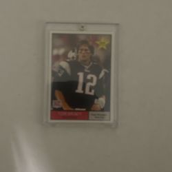 Tom Brady 2000 Rookie Promo Card