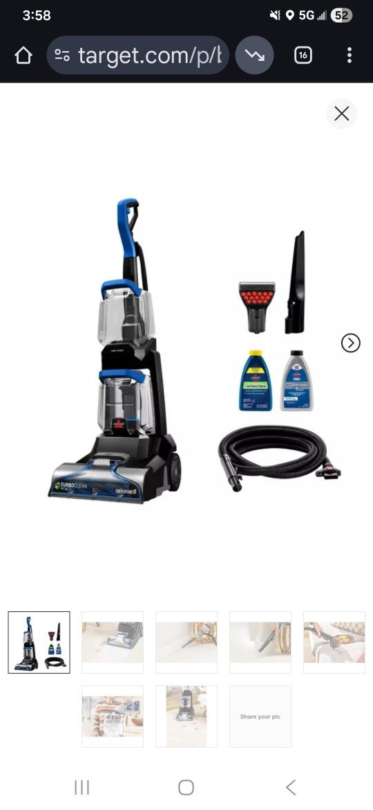 Bissell Turboclean  Carpet Cleaner (New In Box)  Never Opened 