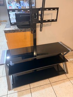 Universal Tv stand w/ hardware  3 tier entertainment center