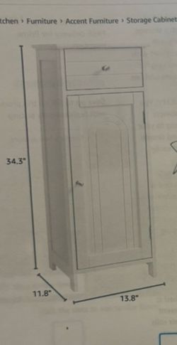 Brand new adjustable white cabinet inbox