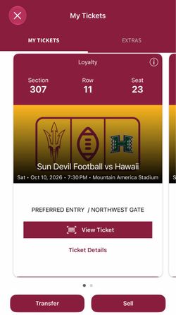 ASU vs Hawaii tickets