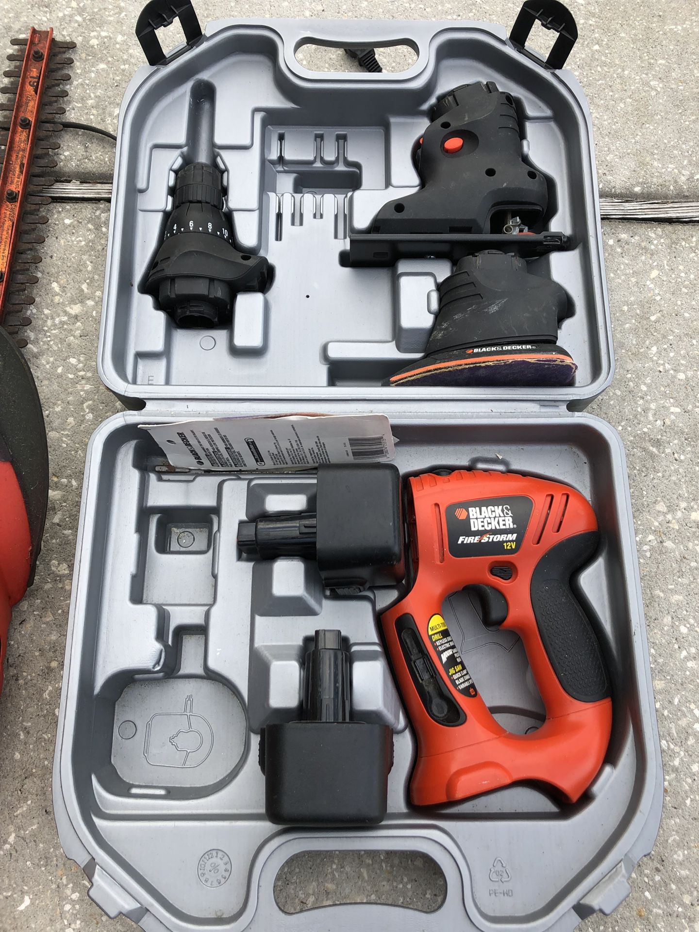 Black and Decker battery power tools