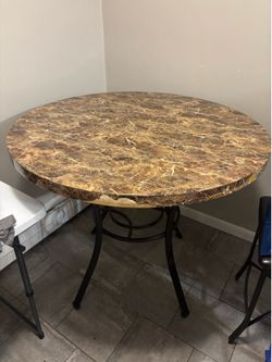 Brown Marble dining table