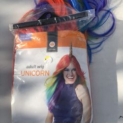 Adult wig unicorn Halloween