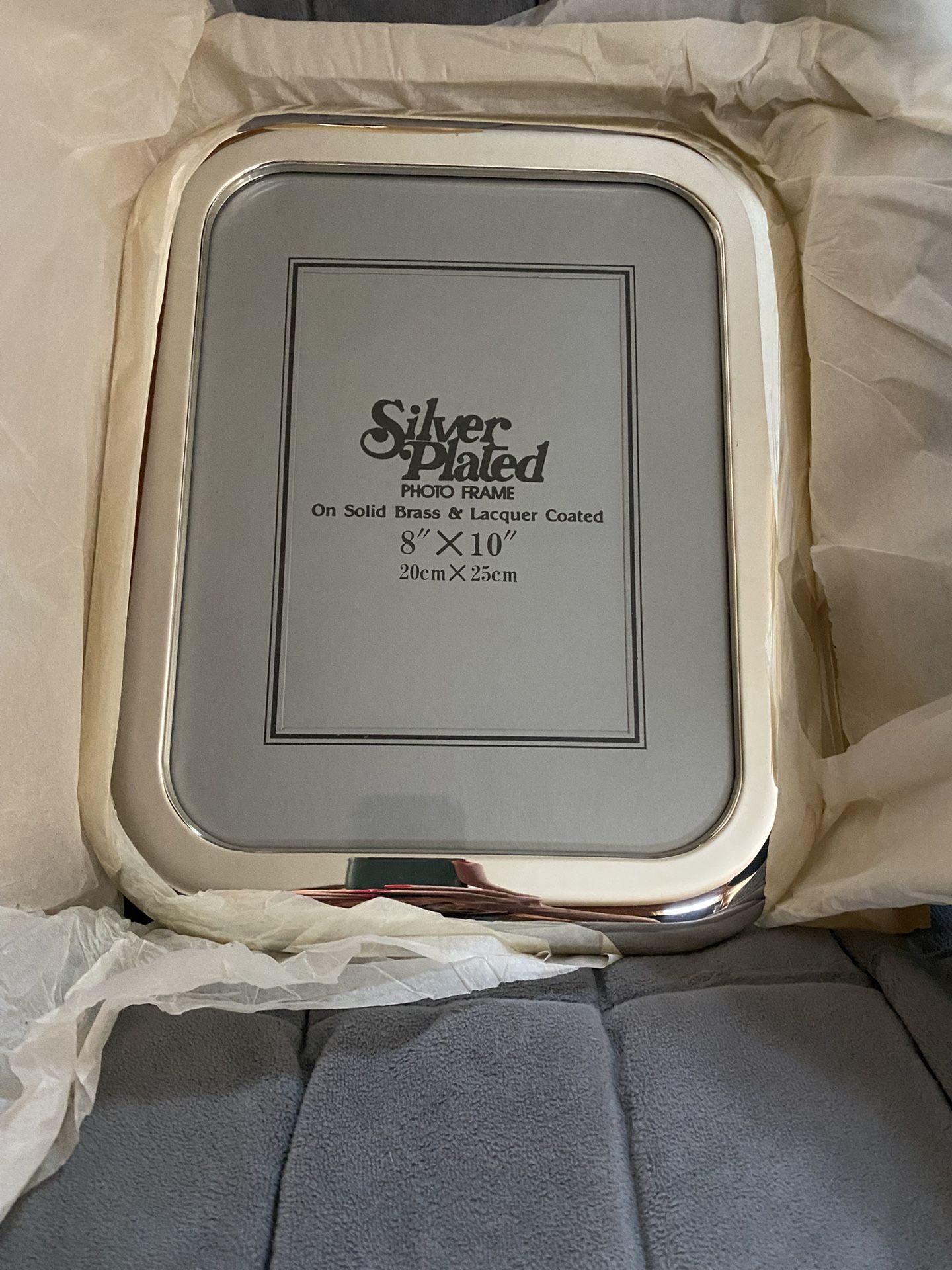 8" X 10" Silver Plated Picture Frames (2)