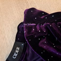 Purple Velvet skirt