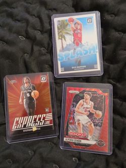 🏀 NBA Rookie Card Lot – Reed Sheppard, Stephon Castle & Alperen Sengun