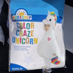 Unicorn child Plush Halloween Costume
