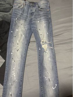 purple jeans