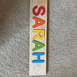 Sarah Name Fat Brain Name Puzzle 