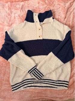 Blue & White striped sweater