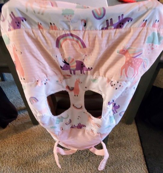 Go Goldbug 2 in 1 Baby Shopping Cart High Chair Cover Llama Unicorn